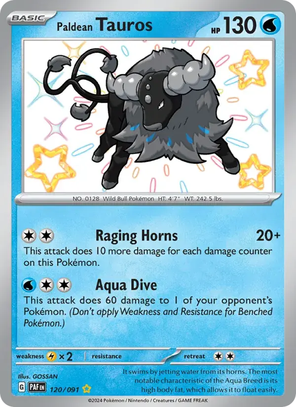 Paldean Tauros - 120/245 - Paldean Fates