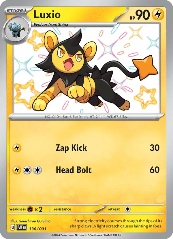 Luxio - 136/245 - Paldean Fates