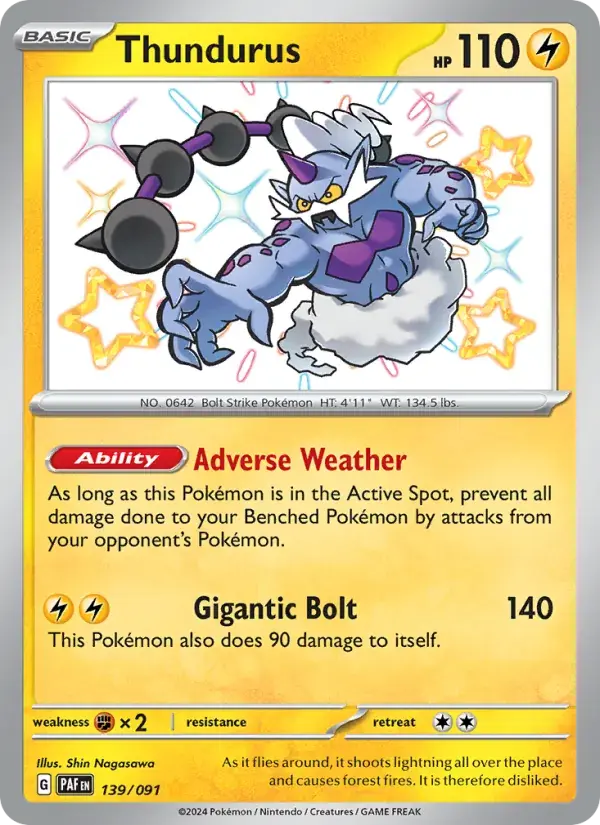 Thundurus - 139/245 - Paldean Fates