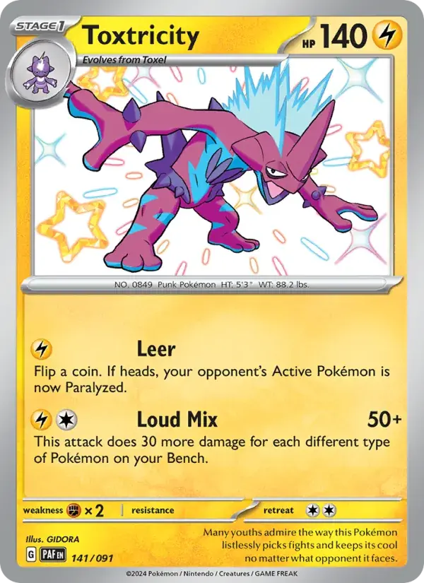 Toxtricity - 141/245 - Paldean Fates