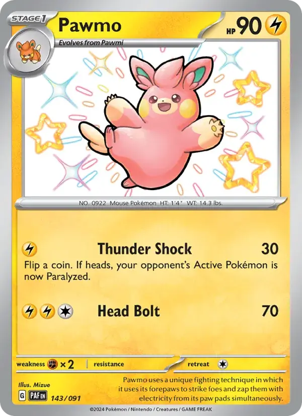 Pawmo - 143/245 - Paldean Fates
