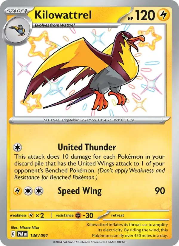 Kilowattrel - 146/245 - Paldean Fates