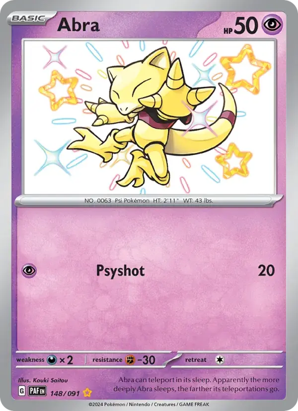 Abra - 148/245 - Paldean Fates