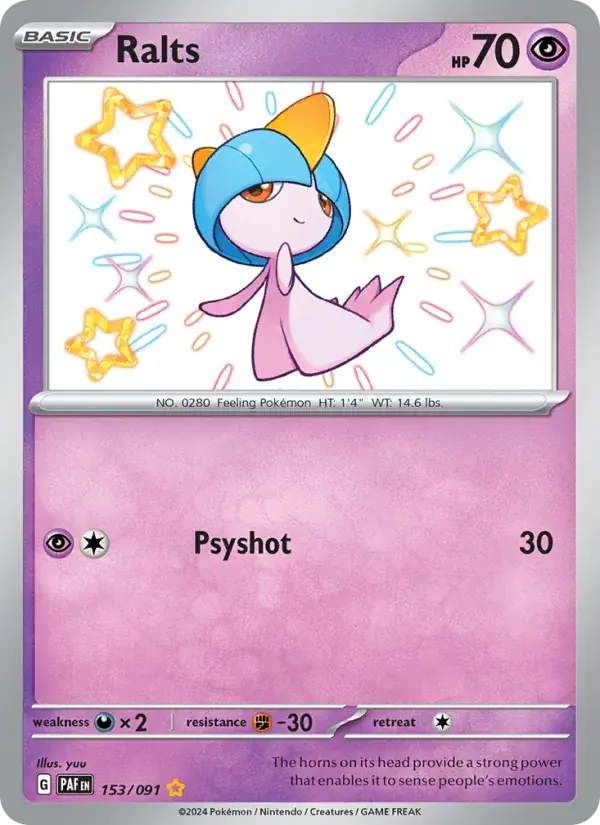 Ralts - 153/245 - Paldean Fates