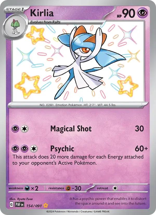 Kirlia - 154/245 - Paldean Fates