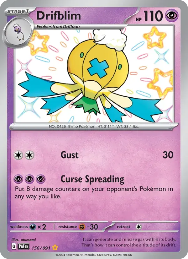 Drifblim - 156/245 - Paldean Fates