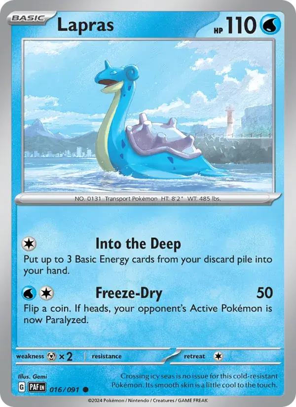 Lapras - 016/245 - Paldean Fates