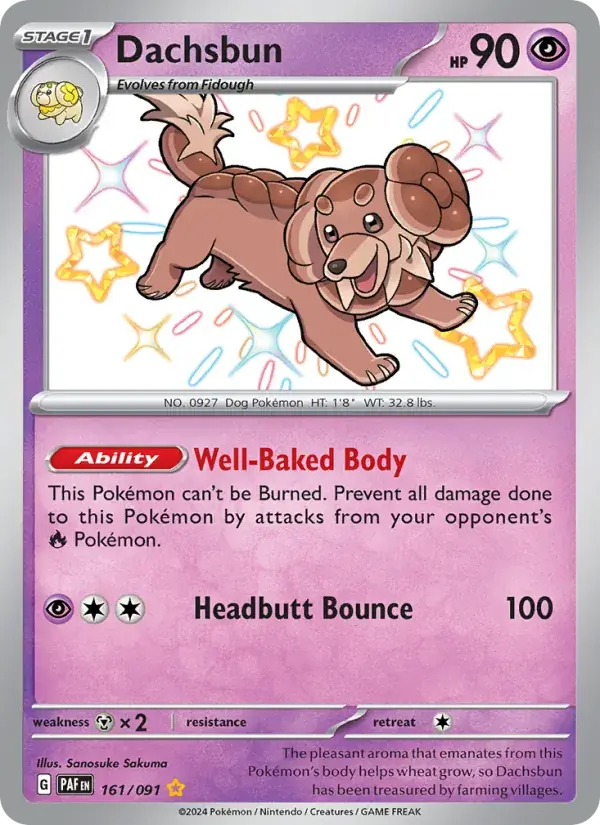 Dachsbun - 161/245 - Paldean Fates