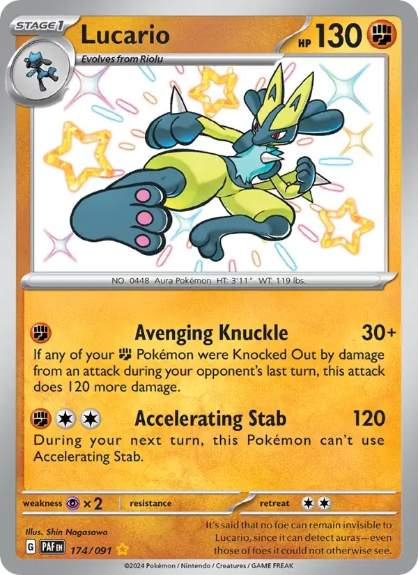 Lucario - 174/245 - Paldean Fates