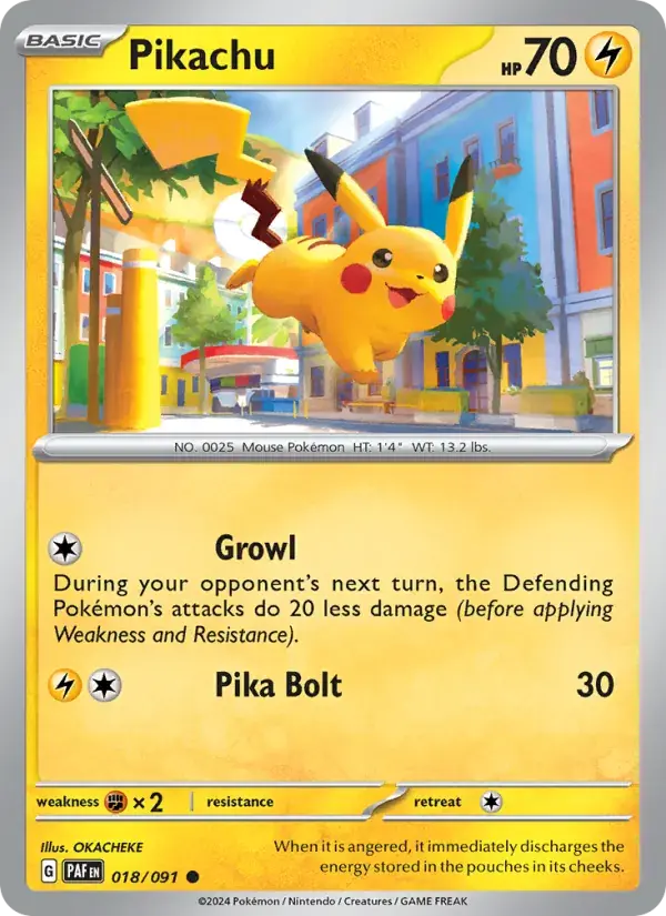 Pikachu - 018/245 - Paldean Fates