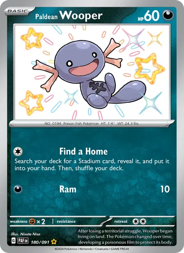 Paldean Wooper - 180/245 - Paldean Fates