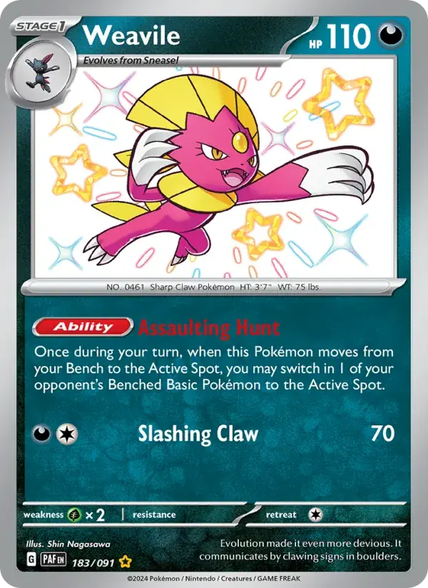 Weavile - 183/245 - Paldean Fates