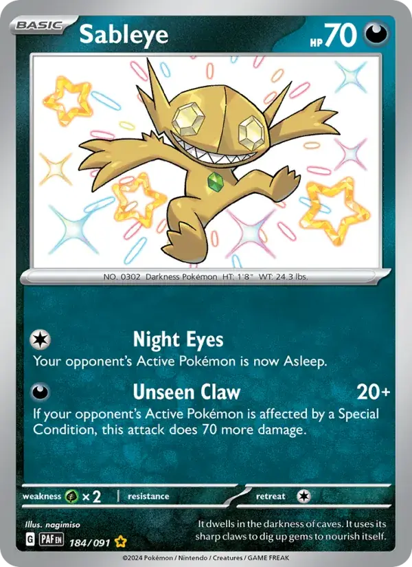 Sableye - 184/245 - Paldean Fates