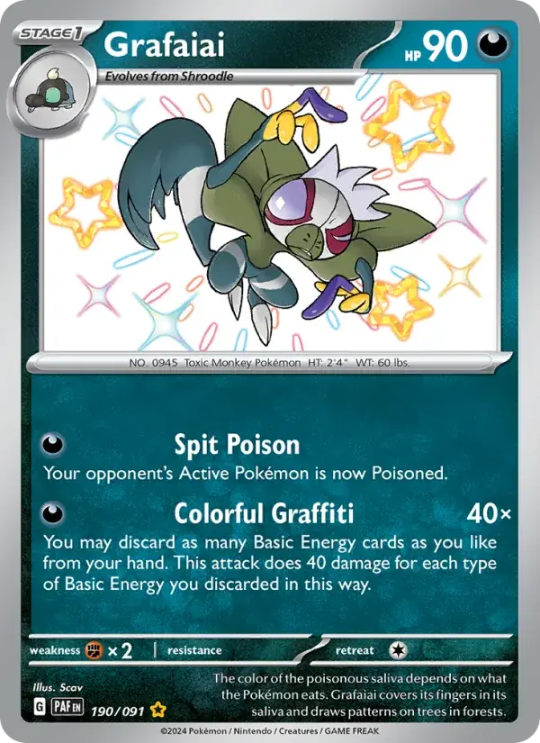 Grafaiai - 190/245 - Paldean Fates