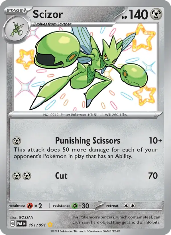 Scizor - 191/245 - Paldean Fates