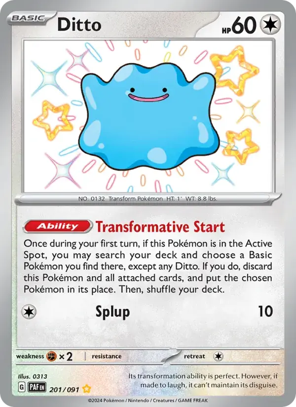 Ditto - 201/245 - Paldean Fates