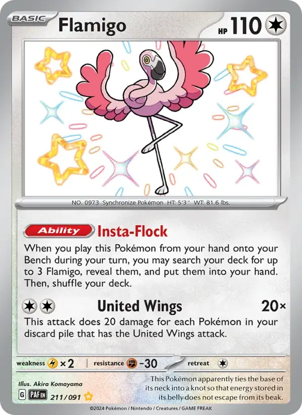 Flamigo - 211/245 - Paldean Fates