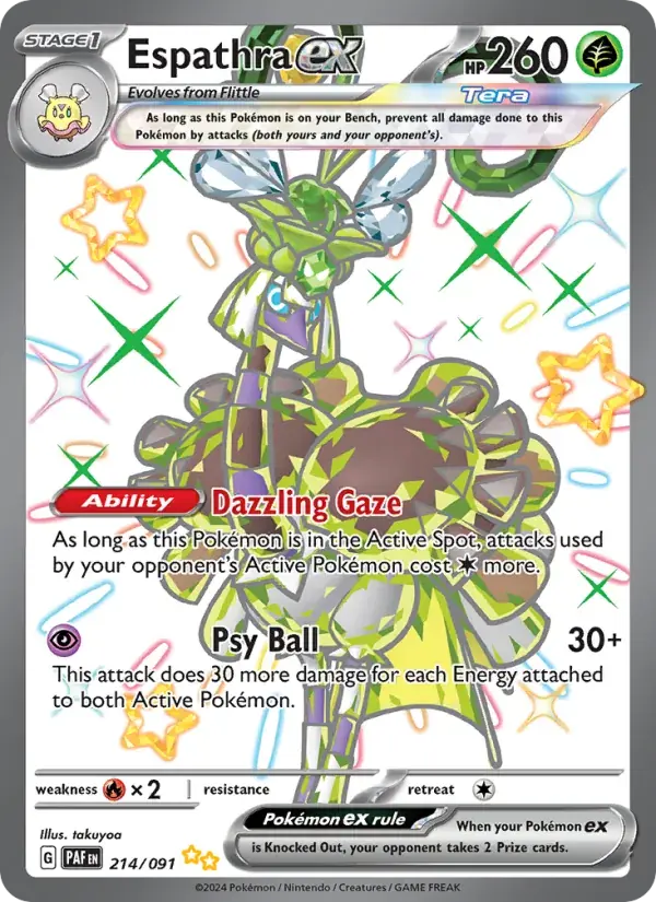Espathra ex - 214/245 - Paldean Fates