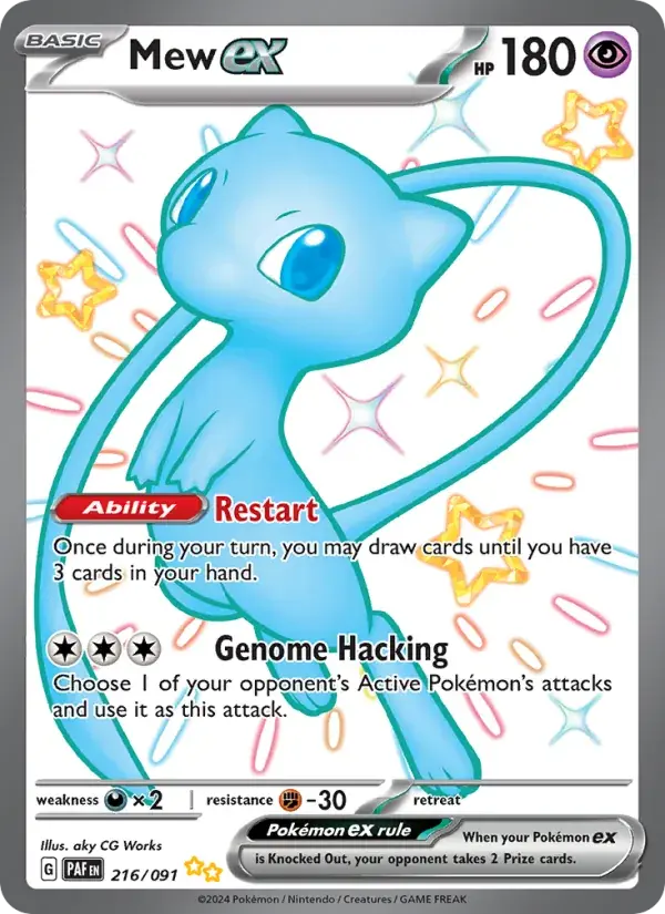 Mew ex - 216/245 - Paldean Fates