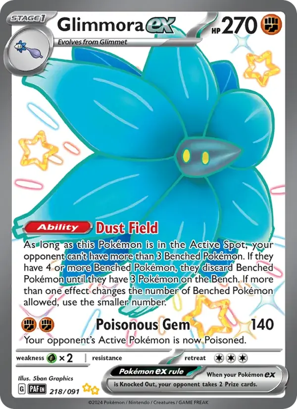 Glimmora ex - 218/245 - Paldean Fates