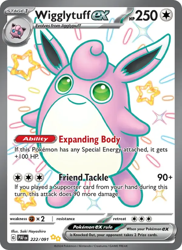Wigglytuff ex - 222/245 - Paldean Fates