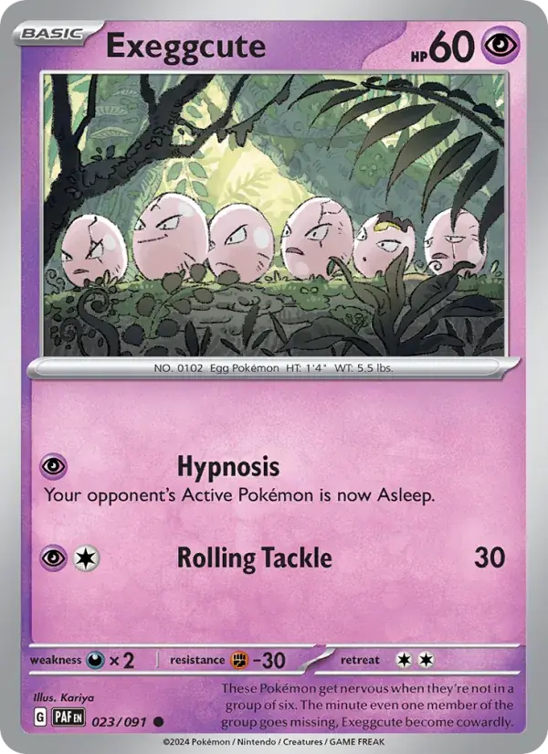 Exeggcute - 023/245 - Paldean Fates