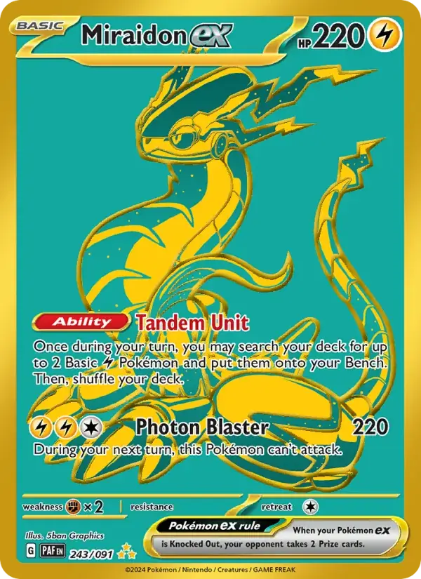 Miraidon ex - 243/245 - Paldean Fates