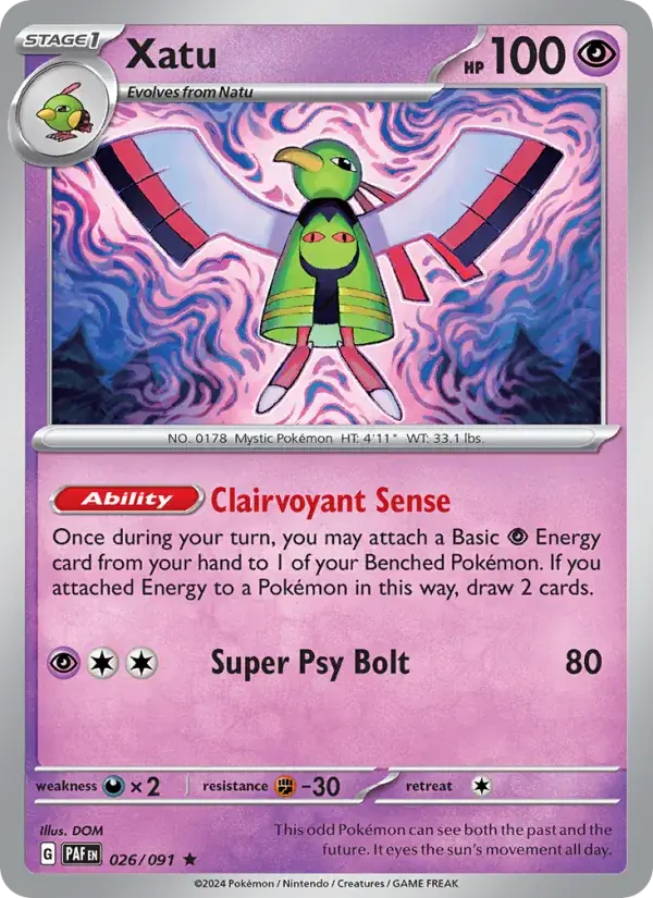Xatu - 026/245 - Paldean Fates