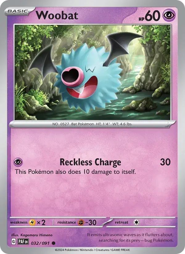 Woobat - 032/245 - Paldean Fates