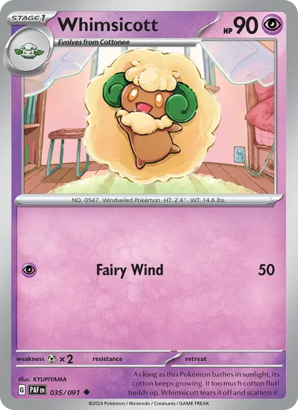 Whimsicott - 035/245 - Paldean Fates