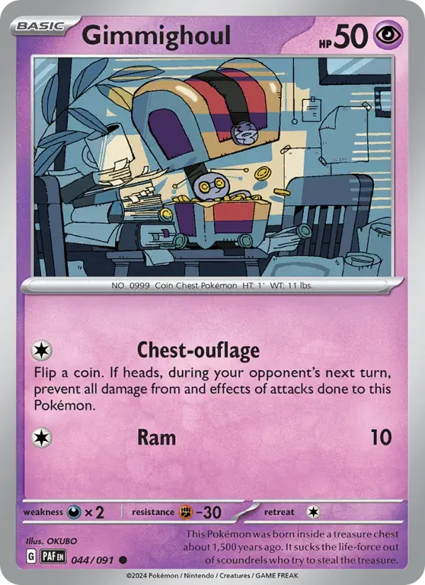 Gimmighoul - 044/245 - Paldean Fates