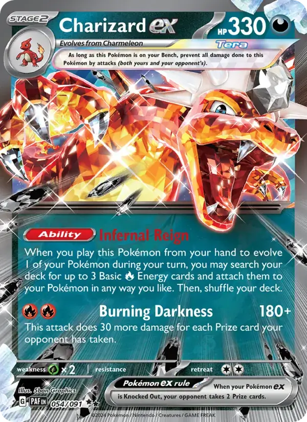 Charizard ex - 054/245 - Paldean Fates