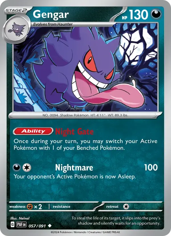 Gengar - 057/245 - Paldean Fates