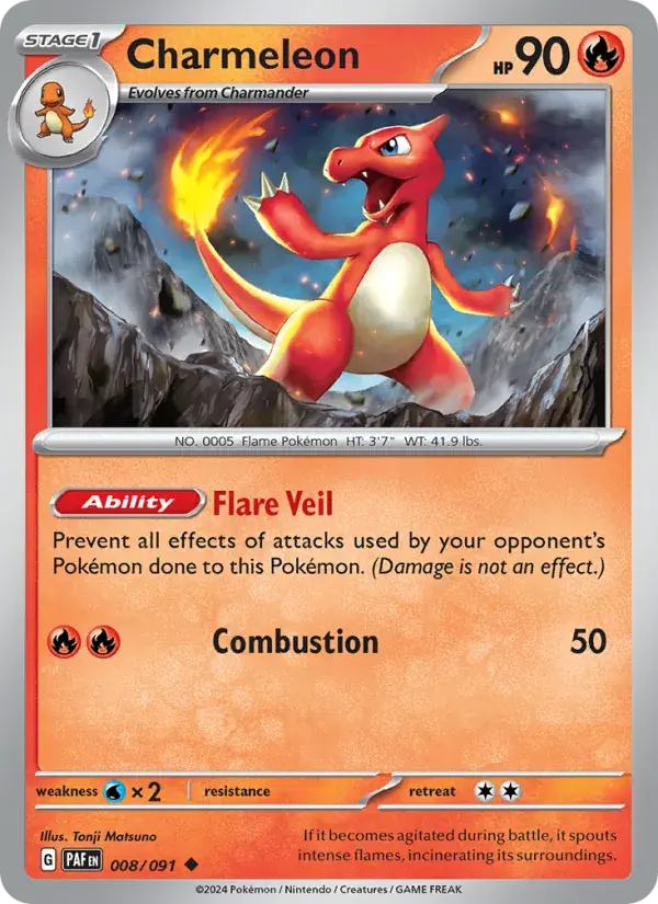Charmeleon - 008/245 - Paldean Fates