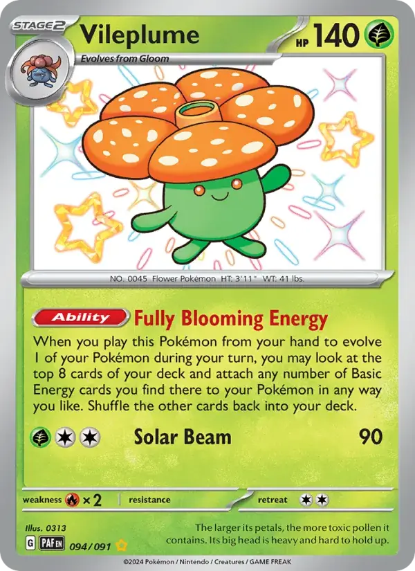 Vileplume - 094/245 - Paldean Fates