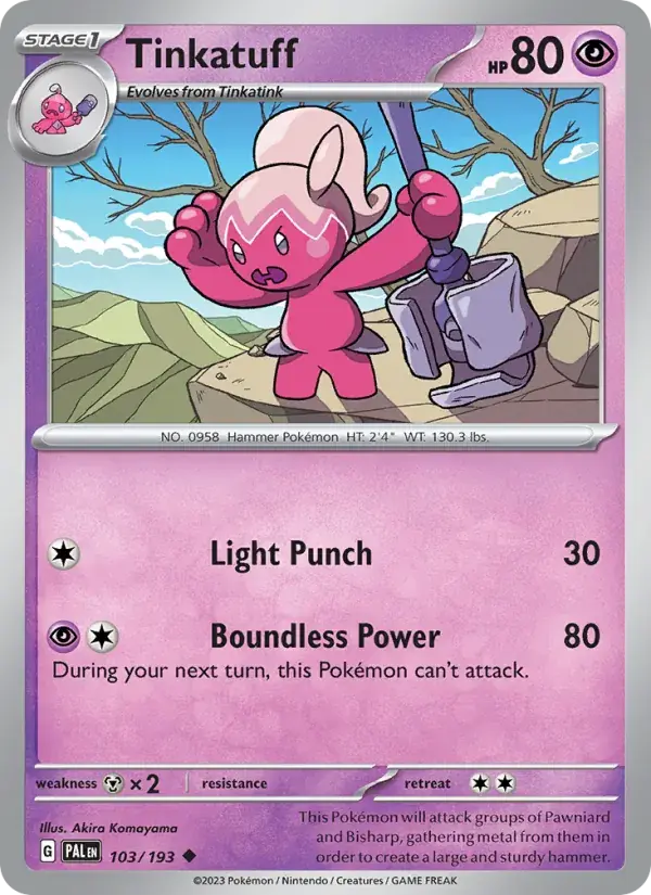 Tinkatuff - 103/279 - Paldea Evolved