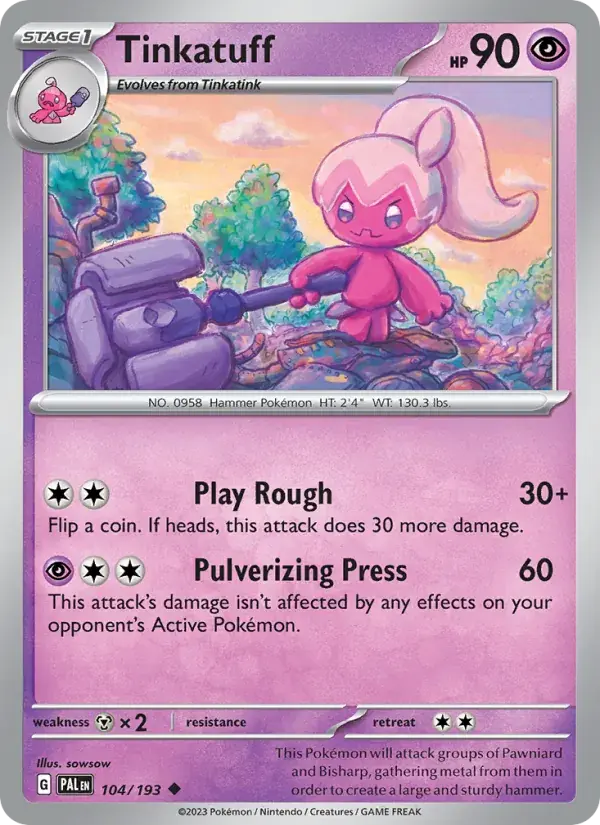 Tinkatuff - 104/279 - Paldea Evolved