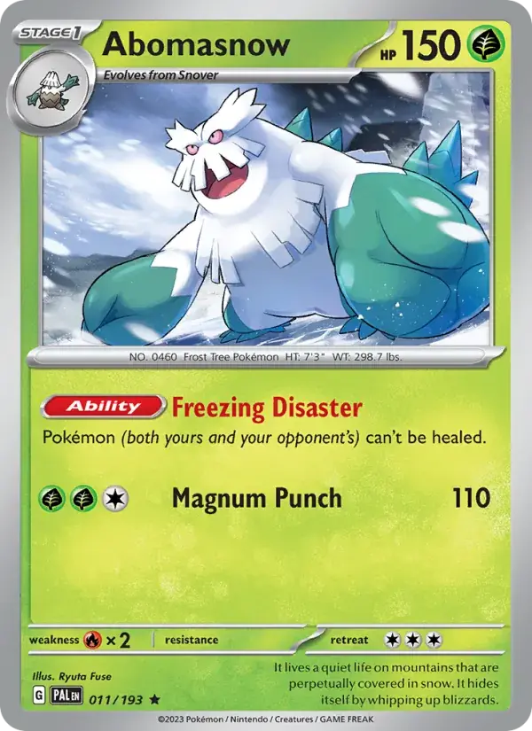 Abomasnow - 011/279 - Paldea Evolved