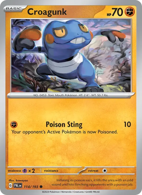 Croagunk - 114/279 - Paldea Evolved