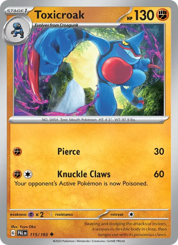 Toxicroak - 115/279 - Paldea Evolved