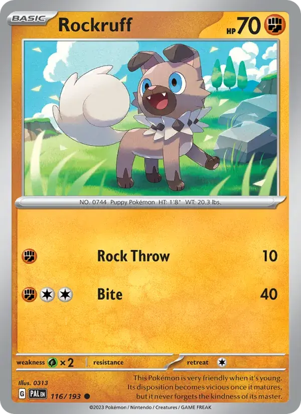 Rockruff - 116/279 - Paldea Evolved
