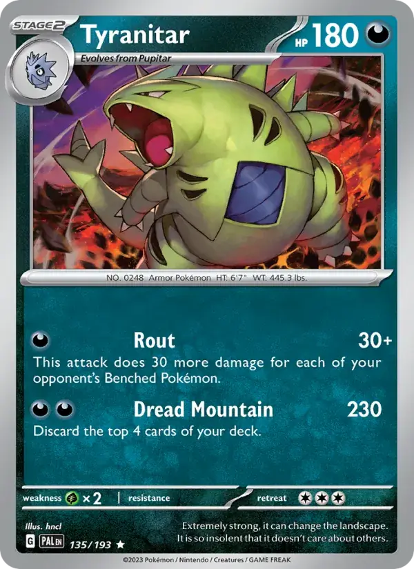 Tyranitar - 135/279 - Paldea Evolved
