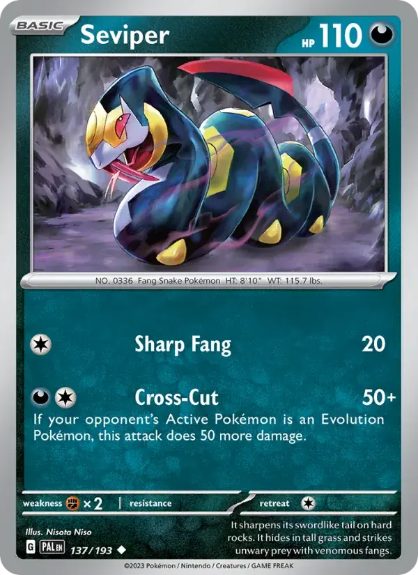 Seviper - 137/279 - Paldea Evolved