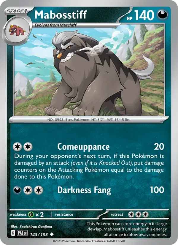 Mabosstiff - 143/279 - Paldea Evolved
