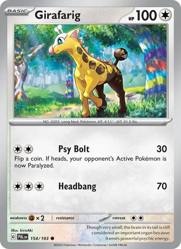 Girafarig - 154/279 - Paldea Evolved