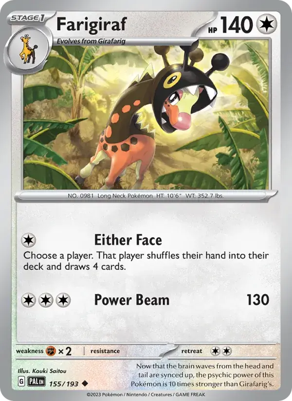 Farigiraf - 155/279 - Paldea Evolved