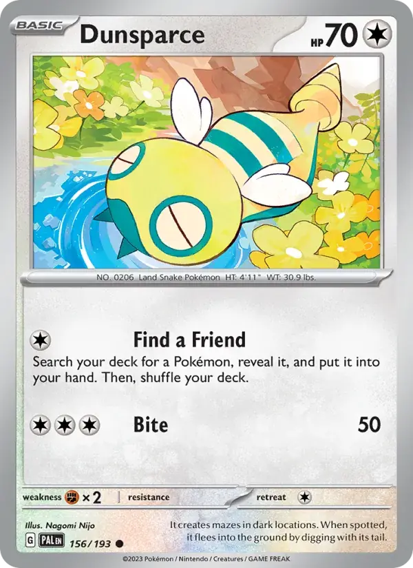 Dunsparce - 156/279 - Paldea Evolved