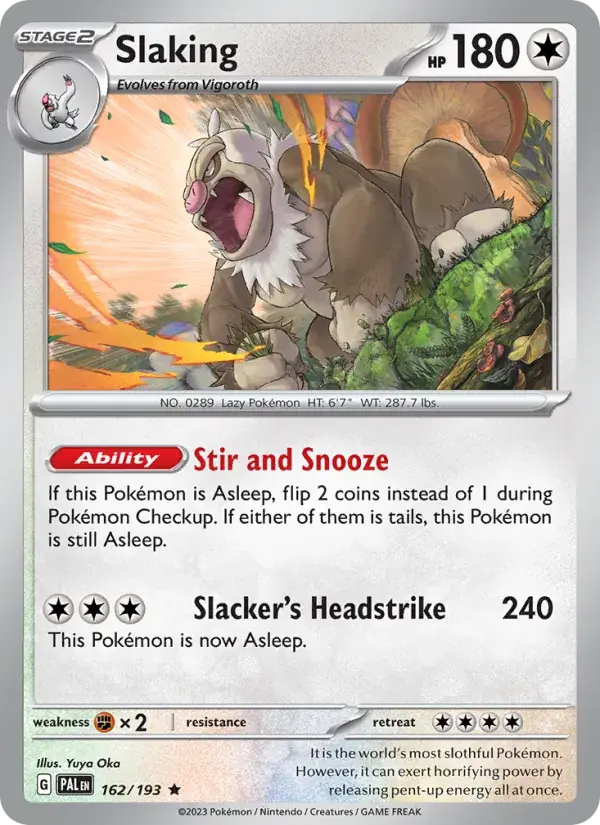 Slaking - 162/279 - Paldea Evolved