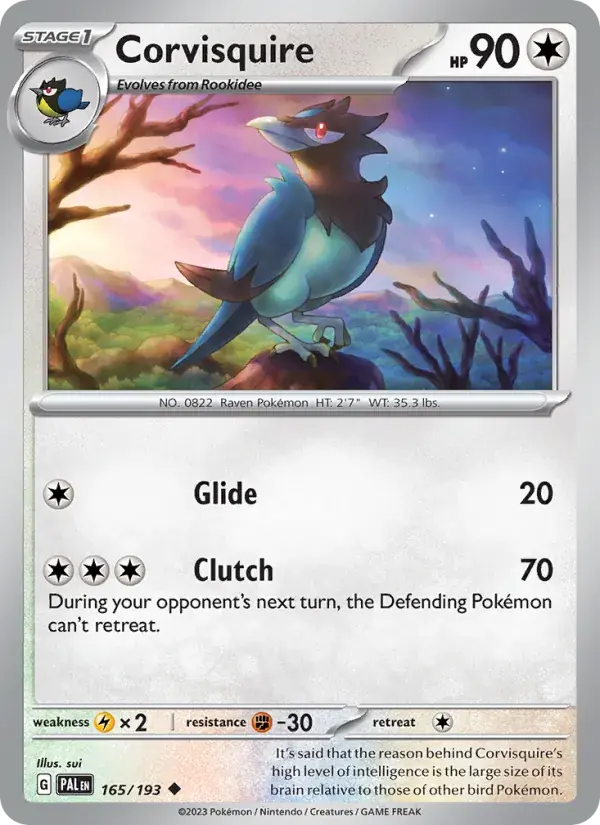 Corvisquire - 165/279 - Paldea Evolved