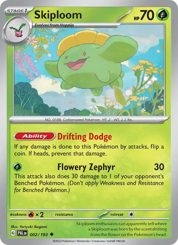 Skiploom - 002/279 - Paldea Evolved